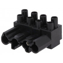 93.031.4853.0 ST18/4B SW; Connector: pluggable terminal block; screw terminal; female; WIELAND