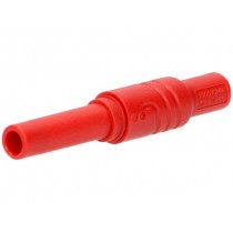934096-101; Socket; 4mm banana; 24A; 1kVDC; red; screw; HIRSCHMANN T&M