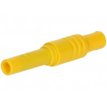 934096-103; Socket; 4mm banana; 24A; 1kVDC; yellow; screw; HIRSCHMANN T&M