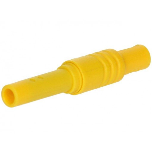 934096-103; Socket; 4mm banana; 24A; 1kVDC; yellow; screw; HIRSCHMANN T&M
