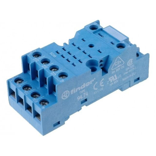 94.74SMA; Socket; Application: 85.02,85.04,85.34; Mounting: DIN; FINDER