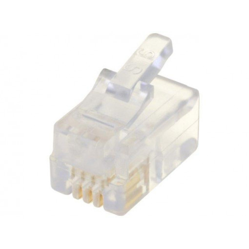 940-SP-3044; Plug; RJ9; PIN: 4; Layout: 4p4c; IDC,crimped; for cable; BEL FUSE
