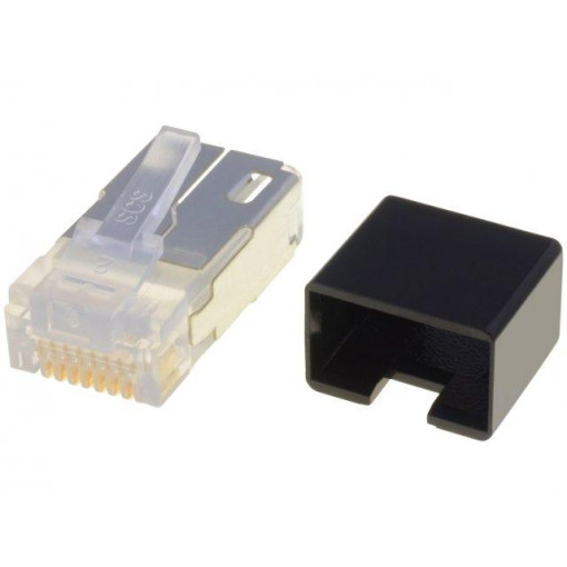 940-SP-360808-A161; Plug; RJ45; PIN: 8; shielded; Layout: 8p8c; IDC,crimped; for cable; BEL FUSE