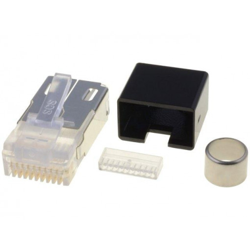 940-SP-361010-A161; Plug; RJ50; PIN: 10; shielded; Layout: 10p10c; IDC,crimped; BEL FUSE 940-SP-361010-A161; Plug; RJ50; PIN: 10; shielded; Layout: 10p10c; IDC,crimped; BEL FUSE