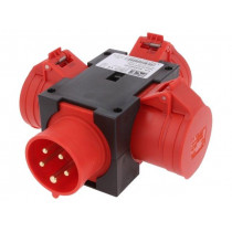 9430007W; Connector: AC supply 3-phase; splitter; 16A; 400VAC; IEC 60309; PCE