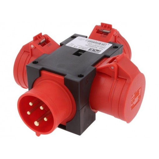 9430007W; Connector: AC supply 3-phase; splitter; 16A; 400VAC; IEC 60309; PCE