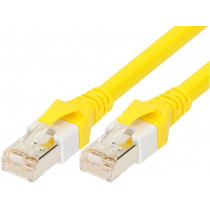 09474747002; Patch cord; SF/UTP; 5e; stranded; Cu; PUR LSZH; yellow; 0.3m; 26AWG; HARTING