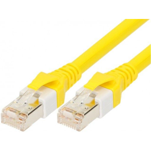 09474747021; Patch cord; SF/UTP; 5e; stranded; Cu; PUR LSZH; yellow; 10m; 26AWG; HARTING