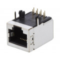 95672-001LF; Socket; RJ45; PIN: 8; Cat: 5; shielded; gold-plated; Layout: 8p8c; AMPHENOL