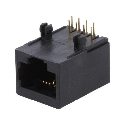 95679-001LF; Socket; RJ45; PIN: 8; Cat: 5; unshielded; gold-plated; Layout: 8p8c; AMPHENOL