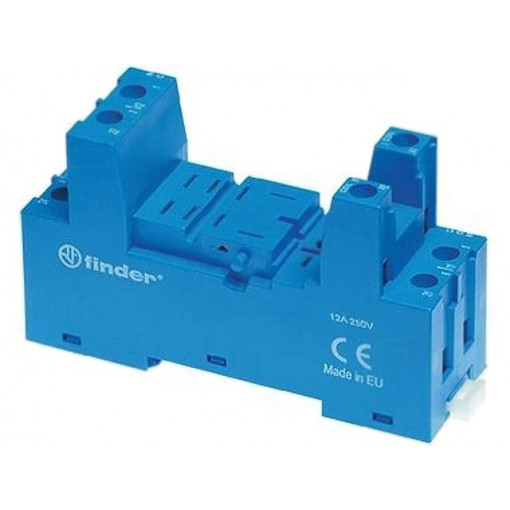 96.02SMA; Socket; PIN: 8; 12A; 250VAC; Mounting: DIN; Leads: screw terminals; FINDER