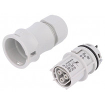 96.031.4053.0 RST20I3S B1 ZR1 GL; Plug; Connector: circular; female; PIN: 3; silver plated; 20A; 250V; WIELAND