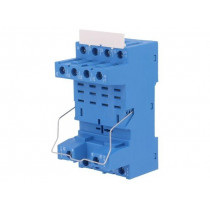 96.04SMA; Socket; PIN: 8; 12A; 250VAC; Mounting: DIN; Leads: screw terminals; FINDER