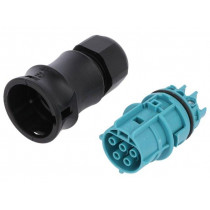 96.051.4053.6 RST20I5S B1 ZR1S A TB0; Plug; Connector: circular; female; PIN: 5; silver plated; 20A; 250V; WIELAND