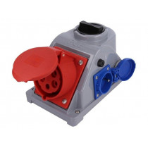 96062541W; Connector: AC supply 3-phase; socket; female; 32A; 400VAC; IP44; PCE