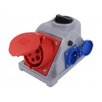 96062542W; Connector: AC supply 3-phase; socket; female; 32A; 400VAC; IP44; PCE