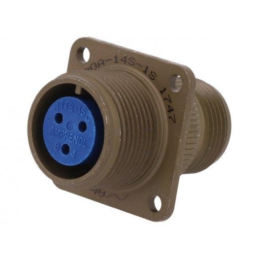 97-3100A-14S-1S; Connector: circular; Series: 97; socket,plug; female; PIN: 3; 13A; AMPHENOL 97-3100A-14S-1S; Connector: circular; Series: 97; socket,plug; female; PIN: 3; 13A; AMPHENOL