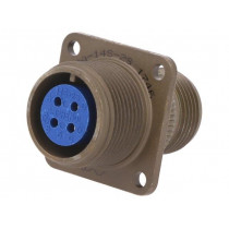 97-3100A-14S-2S; Connector: circular; Series: 97; socket,plug; female; PIN: 4; 13A; AMPHENOL 97-3100A-14S-2S; Connector: circular; Series: 97; socket,plug; female; PIN: 4; 13A; AMPHENOL