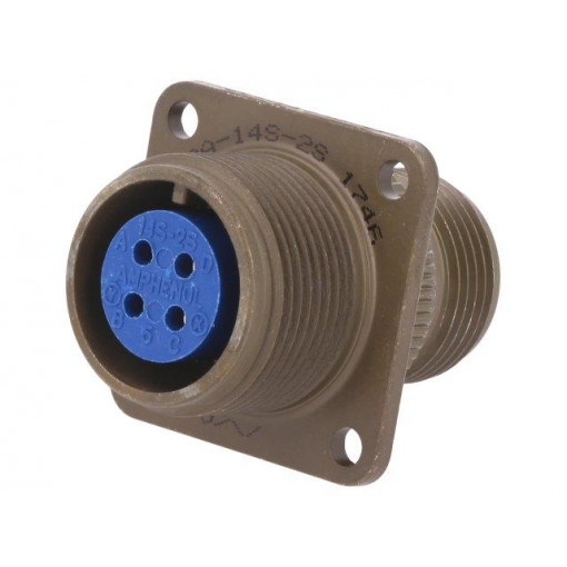 97-3100A-14S-2S; Connector: circular; Series: 97; socket,plug; female; PIN: 4; 13A; AMPHENOL 97-3100A-14S-2S; Connector: circular; Series: 97; socket,plug; female; PIN: 4; 13A; AMPHENOL