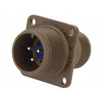 97-3100A-14S-7P; Connector: circular; Series: 97; socket,plug; male; PIN: 3; 13A; AMPHENOL 97-3100A-14S-7P; Connector: circular; Series: 97; socket,plug; male; PIN: 3; 13A; AMPHENOL