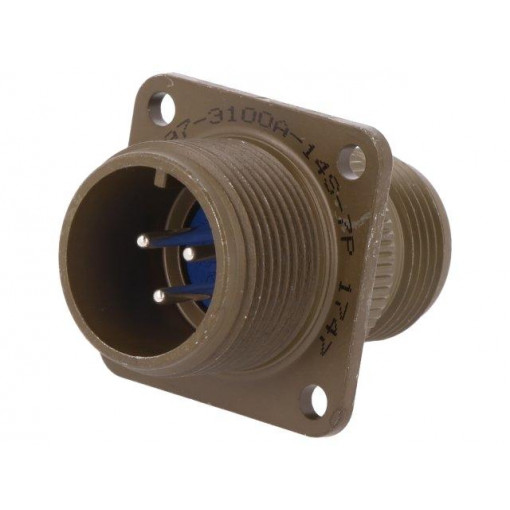 97-3100A-14S-7P; Connector: circular; Series: 97; socket,plug; male; PIN: 3; 13A; AMPHENOL 97-3100A-14S-7P; Connector: circular; Series: 97; socket,plug; male; PIN: 3; 13A; AMPHENOL