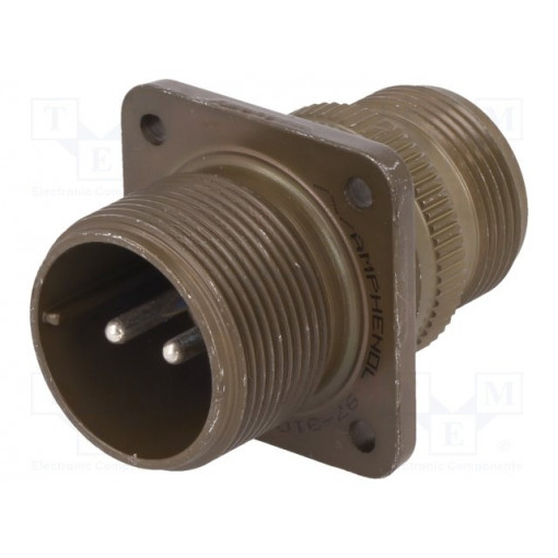 97-3100A-16-11P; Connector: circular; Series: 97; socket,plug; male; PIN: 2; 23A; AMPHENOL 97-3100A-16-11P; Connector: circular; Series: 97; socket,plug; male; PIN: 2; 23A; AMPHENOL