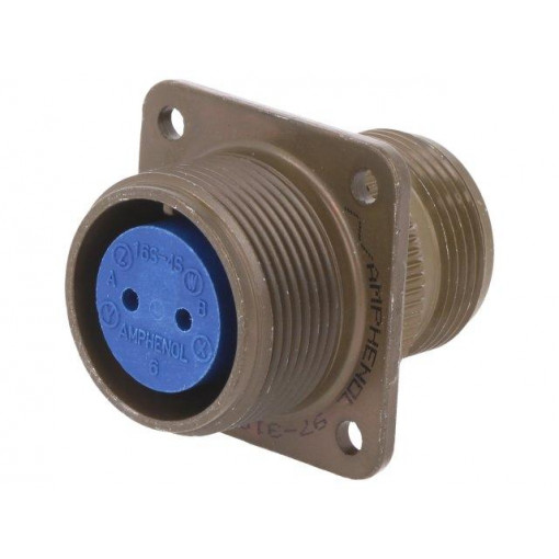 97-3100A-16S-4S; Connector: circular; Series: 97; socket,plug; female; PIN: 2; 13A; AMPHENOL 97-3100A-16S-4S; Connector: circular; Series: 97; socket,plug; female; PIN: 2; 13A; AMPHENOL