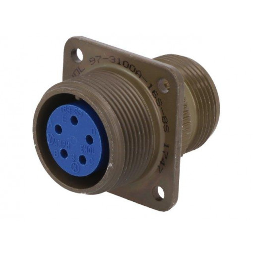 97-3100A-16S-8S; Connector: circular; Series: 97; socket,plug; female; PIN: 5; 13A; AMPHENOL 97-3100A-16S-8S; Connector: circular; Series: 97; socket,plug; female; PIN: 5; 13A; AMPHENOL