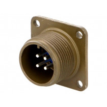 97-3102A-14S-2P; Connector: circular; Series: 97; socket; male; PIN: 4; silver plated; AMPHENOL