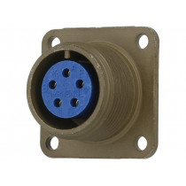 97-3102A-14S-5S; Connector: circular; Series: 97; socket; female; PIN: 5; soldering; AMPHENOL