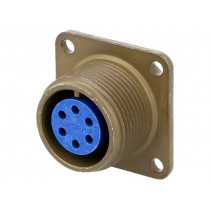 97-3102A-14S-6S; Connector: circular; Series: 97; socket; female; PIN: 6; soldering; AMPHENOL
