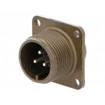 97-3102A-14S-7P; Connector: circular; Series: 97; socket; male; PIN: 3; silver plated; AMPHENOL