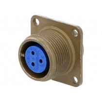 97-3102A-14S-7S; Connector: circular; Series: 97; socket; female; PIN: 3; soldering; AMPHENOL