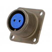 97-3102A-14S-9S; Connector: circular; Series: 97; socket; female; PIN: 2; soldering; AMPHENOL