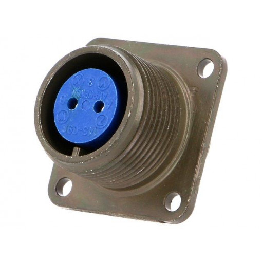 97-3102A-14S-9S; Connector: circular; Series: 97; socket; female; PIN: 2; soldering; AMPHENOL