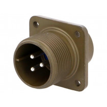 97-3102A-16-10P; Connector: circular; Series: 97; socket; male; PIN: 3; silver plated; AMPHENOL