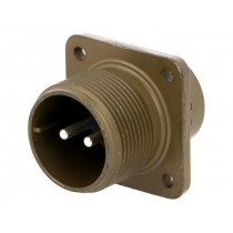 97-3102A-16-11P; Connector: circular; Series: 97; socket; male; PIN: 2; silver plated; AMPHENOL