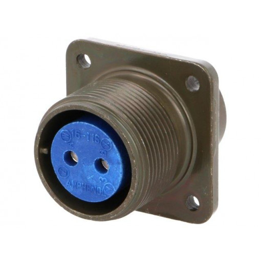 97-3102A-16-11S; Connector: circular; Series: 97; socket; female; PIN: 2; soldering; AMPHENOL