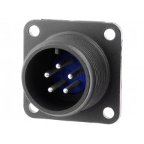 97-3102A-14S-5P(946); Connector: circular; Series: 97; socket; male; PIN: 5; silver plated; AMPHENOL