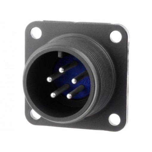 97-3102A-14S-5P(946); Connector: circular; Series: 97; socket; male; PIN: 5; silver plated; AMPHENOL