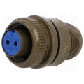 97-3106A-10SL-4S; Connector: circular; Series: 97; plug; female; PIN: 2; silver plated; AMPHENOL