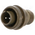 97-3106A-12S-3P; Connector: circular; Series: 97; plug; male; PIN: 2; silver plated; AMPHENOL