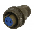 97-3106A-12S-3S; Connector: circular; Series: 97; plug; female; PIN: 2; silver plated; AMPHENOL