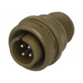 97-3106A-14S-2P; Connector: circular; Series: 97; plug; male; PIN: 4; silver plated; AMPHENOL