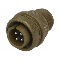97-3106A-14S-2P; Connector: circular; Series: 97; plug; male; PIN: 4; silver plated; AMPHENOL