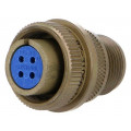 97-3106A-14S-2S; Connector: circular; Series: 97; plug; female; PIN: 4; silver plated; AMPHENOL
