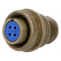97-3106A-14S-2S; Connector: circular; Series: 97; plug; female; PIN: 4; silver plated; AMPHENOL