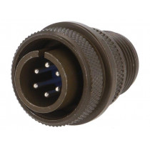 97-3106A-14S-6P; Connector: circular; Series: 97; plug; male; PIN: 6; silver plated; AMPHENOL 97-3106A-14S-6P; Connector: circular; Series: 97; plug; male; PIN: 6; silver plated; AMPHENOL