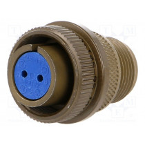 97-3106A-14S-9S; Connector: circular; Series: 97; plug; female; PIN: 2; silver plated; AMPHENOL 97-3106A-14S-9S; Connector: circular; Series: 97; plug; female; PIN: 2; silver plated; AMPHENOL