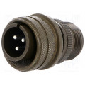 97-3106A-16-10P; Connector: circular; Series: 97; plug; male; PIN: 3; silver plated; AMPHENOL